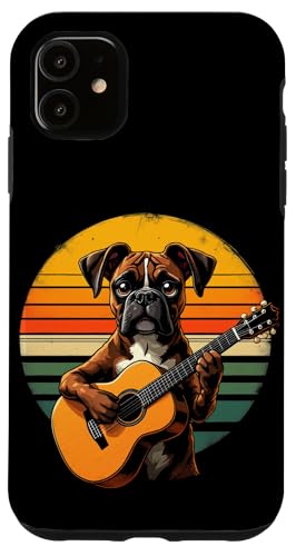 Hund spielt Gitarre Hülle für iPhone 11 von Hund, der Gitarre spielt Design