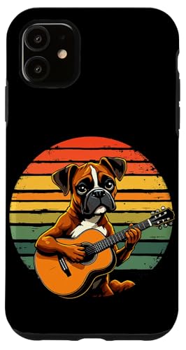Hund spielt Gitarre Hülle für iPhone 11 von Hund, der Gitarre spielt Design