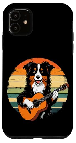 Hund spielt Gitarre Hülle für iPhone 11 von Hund, der Gitarre spielt Design
