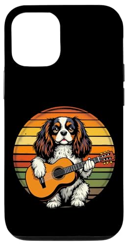 Hund spielt Gitarre Hülle für iPhone 12/12 Pro von Hund, der Gitarre spielt Design