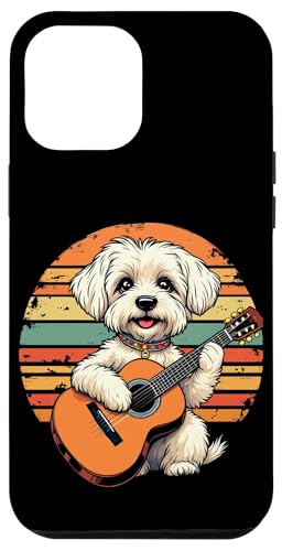 Hund spielt Gitarre Hülle für iPhone 12 Pro Max Hund spielt Gitarre Hülle für iPhone 12 Pro Max von Hund, der Gitarre spielt Design