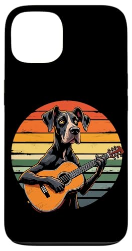 Hund spielt Gitarre Hülle für iPhone 13 von Hund, der Gitarre spielt Design