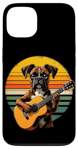 Hund spielt Gitarre Hülle für iPhone 13 von Hund, der Gitarre spielt Design