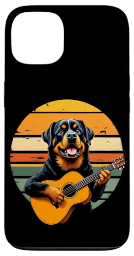 Hund spielt Gitarre Hülle für iPhone 13 von Hund, der Gitarre spielt Design