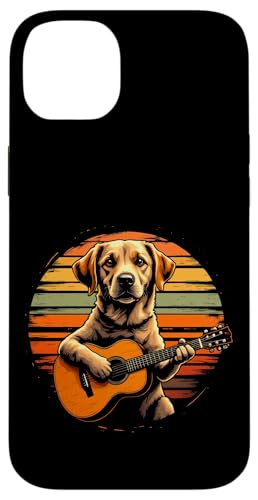 Hund spielt Gitarre Hülle für iPhone 14 Plus von Hund, der Gitarre spielt Design