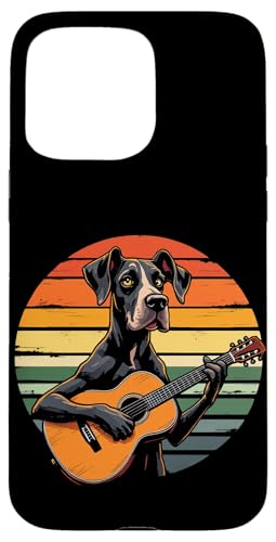 Hund spielt Gitarre Hülle für iPhone 15 Pro Max Hund spielt Gitarre Hülle für iPhone 15 Pro Max von Hund, der Gitarre spielt Design