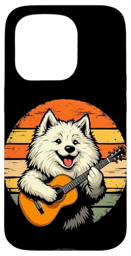 Hund spielt Gitarre Hülle für iPhone 15 Pro von Hund, der Gitarre spielt Design