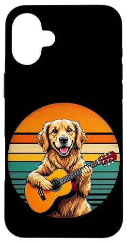Hund spielt Gitarre Hülle für iPhone 16 Plus Hund spielt Gitarre Hülle für iPhone 16 Plus von Hund, der Gitarre spielt Design