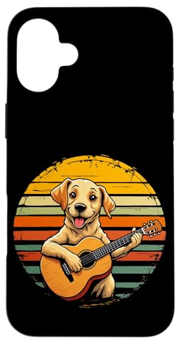 Hund spielt Gitarre Hülle für iPhone 16 Plus Hund spielt Gitarre Hülle für iPhone 16 Plus von Hund, der Gitarre spielt Design