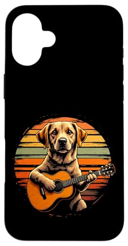 Hund spielt Gitarre Hülle für iPhone 16 Plus Hund spielt Gitarre Hülle für iPhone 16 Plus von Hund, der Gitarre spielt Design