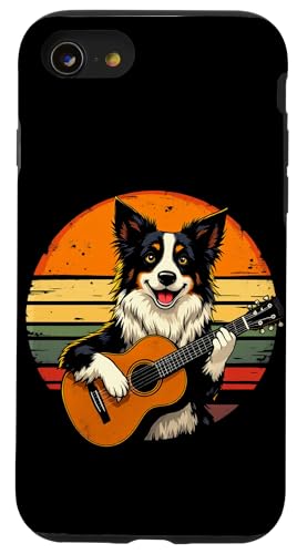 Hund spielt Gitarre Hülle für iPhone SE (2020) / 7 / 8 von Hund, der Gitarre spielt Design