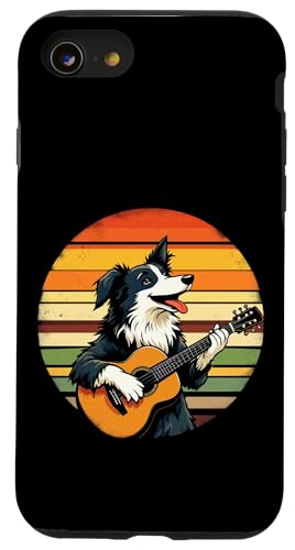 Hund spielt Gitarre Hülle für iPhone SE (2020) / 7 / 8 von Hund, der Gitarre spielt Design