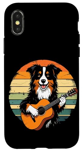 Hund spielt Gitarre Hülle für iPhone X/XS von Hund, der Gitarre spielt Design