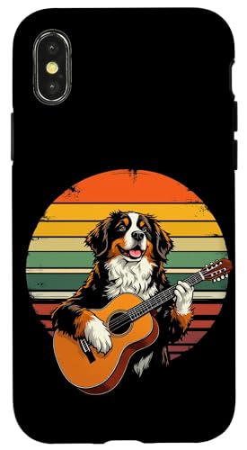 Hund spielt Gitarre Hülle für iPhone X/XS von Hund, der Gitarre spielt Design