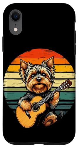 Hund spielt Gitarre Hülle für iPhone XR Hund spielt Gitarre Hülle für iPhone XR von Hund, der Gitarre spielt Design
