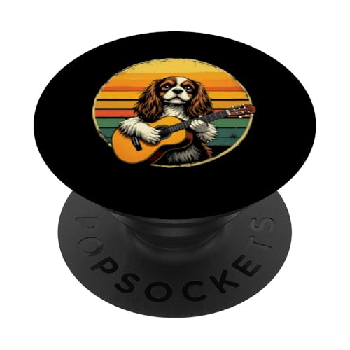 Hund spielt Gitarre PopSockets Klebender PopGrip Hund spielt Gitarre PopSockets Klebender PopGrip von Hund, der Gitarre spielt Design