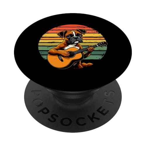 Hund spielt Gitarre PopSockets Klebender PopGrip Hund spielt Gitarre PopSockets Klebender PopGrip von Hund, der Gitarre spielt Design