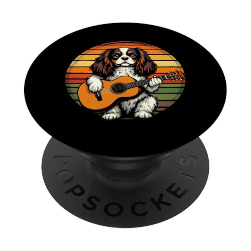 Hund spielt Gitarre PopSockets Klebender PopGrip Hund spielt Gitarre PopSockets Klebender PopGrip von Hund, der Gitarre spielt Design