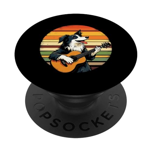 Hund spielt Gitarre PopSockets Klebender PopGrip Hund spielt Gitarre PopSockets Klebender PopGrip von Hund, der Gitarre spielt Design