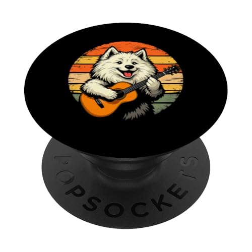 Hund spielt Gitarre PopSockets Klebender PopGrip Hund spielt Gitarre PopSockets Klebender PopGrip von Hund, der Gitarre spielt Design