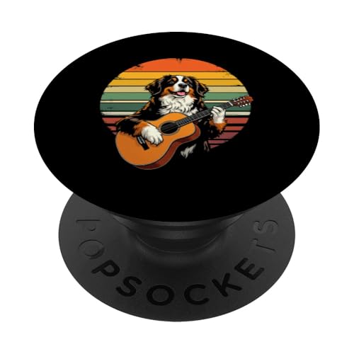 Hund spielt Gitarre PopSockets Klebender PopGrip Hund spielt Gitarre PopSockets Klebender PopGrip von Hund, der Gitarre spielt Design