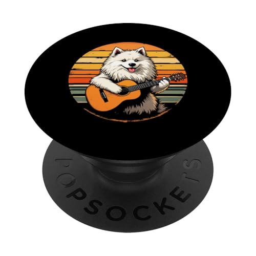 Hund spielt Gitarre PopSockets Klebender PopGrip Hund spielt Gitarre PopSockets Klebender PopGrip von Hund, der Gitarre spielt Design