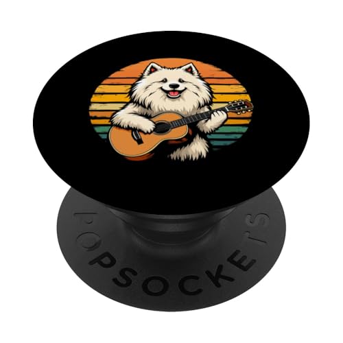 Hund spielt Gitarre PopSockets Klebender PopGrip Hund spielt Gitarre PopSockets Klebender PopGrip von Hund, der Gitarre spielt Design