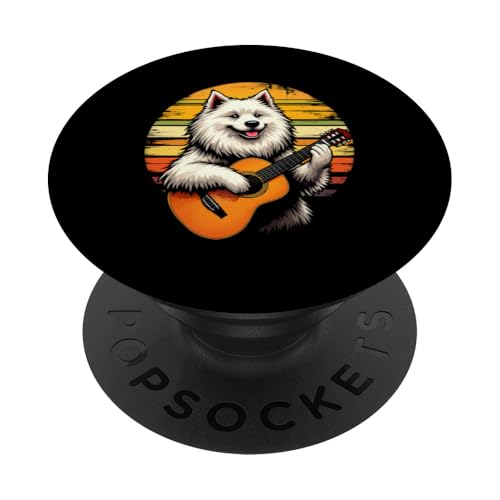 Hund spielt Gitarre PopSockets Klebender PopGrip Hund spielt Gitarre PopSockets Klebender PopGrip von Hund, der Gitarre spielt Design