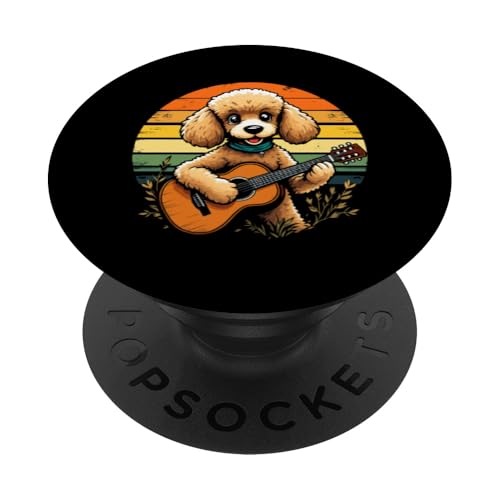 Hund spielt Gitarre PopSockets Klebender PopGrip Hund spielt Gitarre PopSockets Klebender PopGrip von Hund, der Gitarre spielt Design