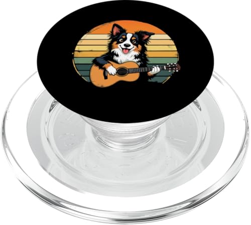 Hund spielt Gitarre PopSockets PopGrip für MagSafe Hund spielt Gitarre PopSockets PopGrip für MagSafe von Hund, der Gitarre spielt Design