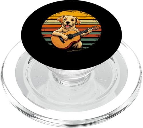 Hund spielt Gitarre PopSockets PopGrip für MagSafe Hund spielt Gitarre PopSockets PopGrip für MagSafe von Hund, der Gitarre spielt Design