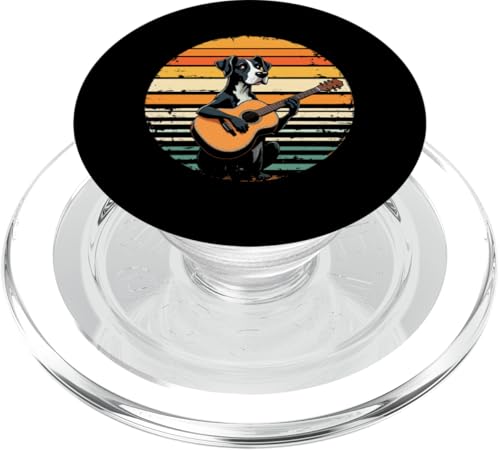 Hund spielt Gitarre PopSockets PopGrip für MagSafe Hund spielt Gitarre PopSockets PopGrip für MagSafe von Hund, der Gitarre spielt Design