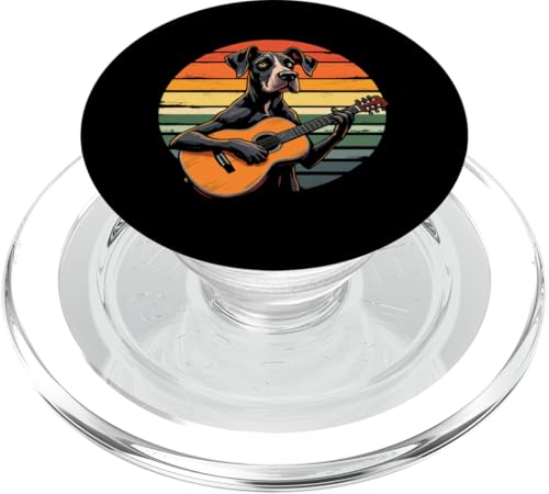 Hund spielt Gitarre PopSockets PopGrip für MagSafe Hund spielt Gitarre PopSockets PopGrip für MagSafe von Hund, der Gitarre spielt Design