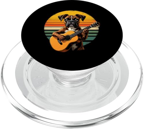 Hund spielt Gitarre PopSockets PopGrip für MagSafe Hund spielt Gitarre PopSockets PopGrip für MagSafe von Hund, der Gitarre spielt Design