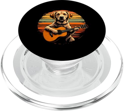 Hund spielt Gitarre PopSockets PopGrip für MagSafe Hund spielt Gitarre PopSockets PopGrip für MagSafe von Hund, der Gitarre spielt Design