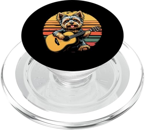 Hund spielt Gitarre PopSockets PopGrip für MagSafe Hund spielt Gitarre PopSockets PopGrip für MagSafe von Hund, der Gitarre spielt Design