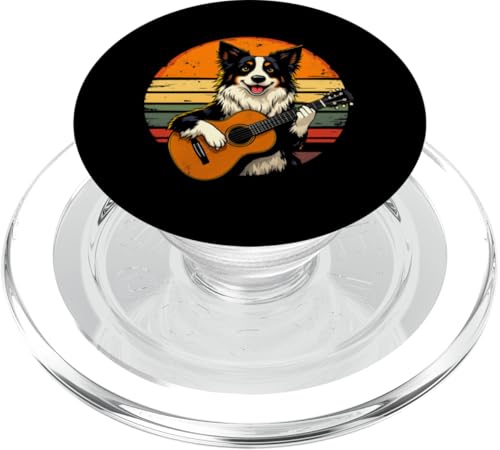 Hund spielt Gitarre PopSockets PopGrip für MagSafe Hund spielt Gitarre PopSockets PopGrip für MagSafe von Hund, der Gitarre spielt Design