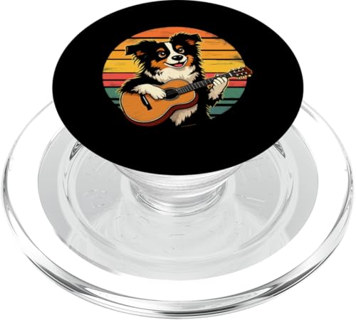 Hund spielt Gitarre PopSockets PopGrip für MagSafe Hund spielt Gitarre PopSockets PopGrip für MagSafe von Hund, der Gitarre spielt Design