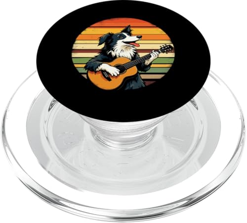 Hund spielt Gitarre PopSockets PopGrip für MagSafe Hund spielt Gitarre PopSockets PopGrip für MagSafe von Hund, der Gitarre spielt Design