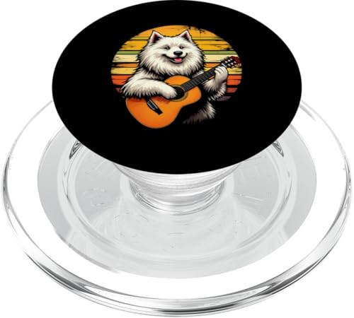 Hund spielt Gitarre PopSockets PopGrip für MagSafe Hund spielt Gitarre PopSockets PopGrip für MagSafe von Hund, der Gitarre spielt Design