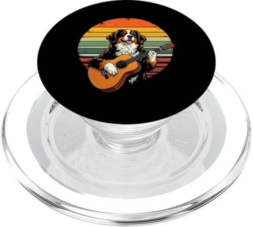 Hund spielt Gitarre PopSockets PopGrip für MagSafe Hund spielt Gitarre PopSockets PopGrip für MagSafe von Hund, der Gitarre spielt Design