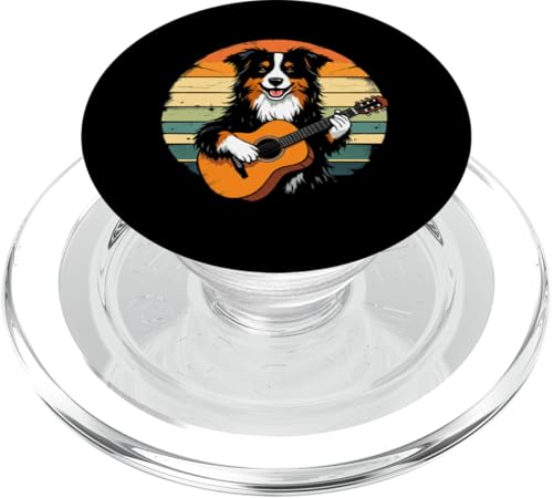 Hund spielt Gitarre PopSockets PopGrip für MagSafe Hund spielt Gitarre PopSockets PopGrip für MagSafe von Hund, der Gitarre spielt Design