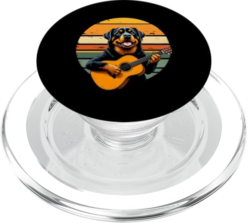 Hund spielt Gitarre PopSockets PopGrip für MagSafe Hund spielt Gitarre PopSockets PopGrip für MagSafe von Hund, der Gitarre spielt Design