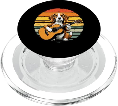 Hund spielt Gitarre PopSockets PopGrip für MagSafe Hund spielt Gitarre PopSockets PopGrip für MagSafe von Hund, der Gitarre spielt Design