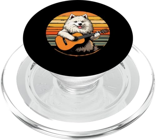 Hund spielt Gitarre PopSockets PopGrip für MagSafe Hund spielt Gitarre PopSockets PopGrip für MagSafe von Hund, der Gitarre spielt Design