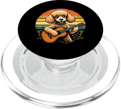 Hund spielt Gitarre PopSockets PopGrip für MagSafe von Hund, der Gitarre spielt Design