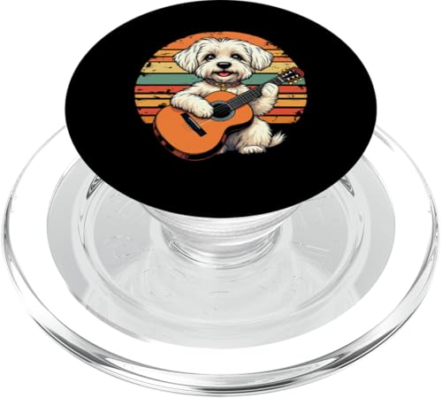 Hund spielt Gitarre PopSockets PopGrip für MagSafe Hund spielt Gitarre PopSockets PopGrip für MagSafe von Hund, der Gitarre spielt Design