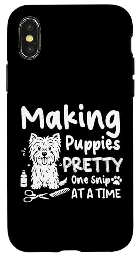Making Puppies Pretty Dog Groomer Dog Salon Hülle für iPhone X/XS Making Puppies Pretty Dog Groomer Dog Salon Hülle für iPhone X/XS von Hundefriseur Desing Hundesalon