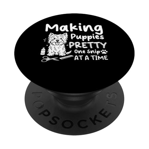 Making Puppies Pretty Dog Groomer Dog Salon PopSockets Klebender PopGrip Making Puppies Pretty Dog Groomer Dog Salon PopSockets Klebender PopGrip von Hundefriseur Desing Hundesalon