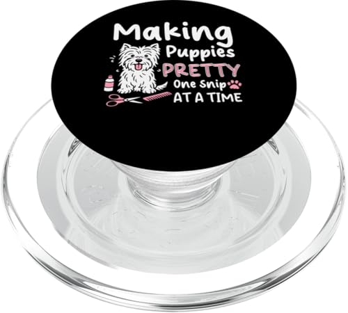 Making Puppies Pretty Dog Groomer Dog Salon PopSockets PopGrip für MagSafe Making Puppies Pretty Dog Groomer Dog Salon PopSockets PopGrip für MagSafe von Hundefriseur Desing Hundesalon